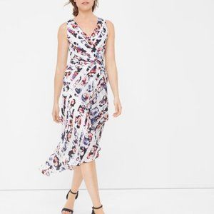 White House Black Market Floral Stripe Dress Size 6